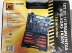 Juego Set 11 Pc Destornilladores Pinza Aislado 1000v Des8500 Rojo - Imagen 7