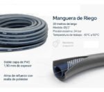 Rollo Porta Mangueras Automatico Riego (20m) Bremen 8700 Azul Oscuro - Imagen 5