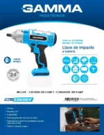 Atornillador Llave De Impacto 20v 500 Nm 1/2 Gamma Completa Celeste 50 - Imagen 4