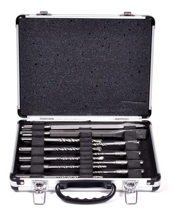 Set Mechas Punta Cincel Sds Plus 12 Piezas Maletin Hamilton