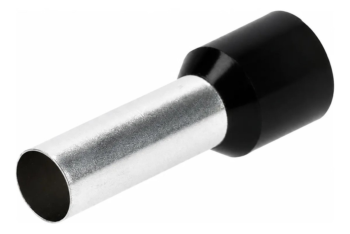 Terminal Clavija Tubular 1x1,5mm2 Aislado X 50 Unid Negro Ja Negro Terminal Clavija Tubular 1x1,5mm2 Aislado X 50 Unid Negro Ja Negro - Imagen 1