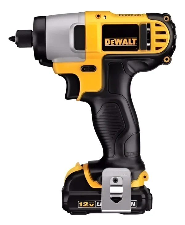 Atornillador Impacto Dewalt 12v Inalambrico Dcf815s2 C/ Luz Amarillo Y Negro 50 Mhz