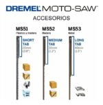 Kit Hoja Sierra Caladora Dremel Ms53 X 5 Moto Saw Metal - Imagen 2