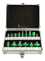 Set De Fresas Salkor 1/4 15 Piezas Profesional + Maletin