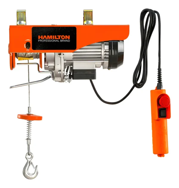 Aparejo Electrico Hamilton 1200w 250/500 Kgs Malacate Hae500 Naranja 1