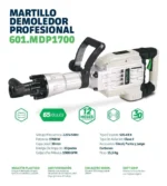 Rotomartillo Demoledor Salkor 1700w 65 J Encast. Hex Mdp1700 Gris 50 - Imagen 2