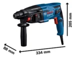 Martillo Electronuematico Sds Plus 1,7 J Bosch Gbh 220 720w Azul - Imagen 3