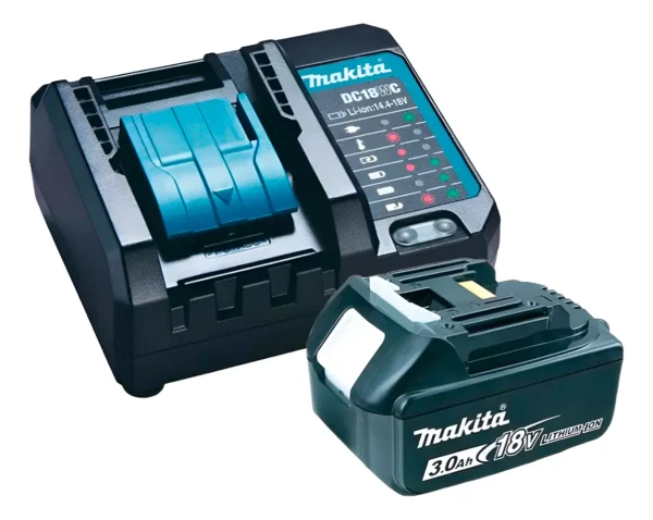Cargador De Baterias Dc18wc Y Bateria 18v 3amp 18v Makita