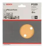 Set De 5 Lijas Para Lijadora Rotoorbital Bosch 150mm Grano 320 Con Abrojo Cod: 2608605092 - Imagen 4