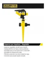 Aspersor Regador De Impulso Regulable Crossmaster 9937920 - Imagen 2
