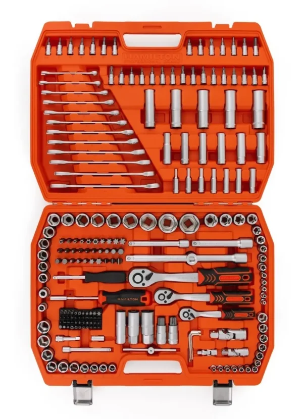 Set Juego Tubos Bocallave 216 Pcs 1/2-1/4-3/8 Hamilton Jb216