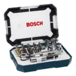 Juego Set De Puntas, Tubos Y Llave Crique Bosch 26 Piezas