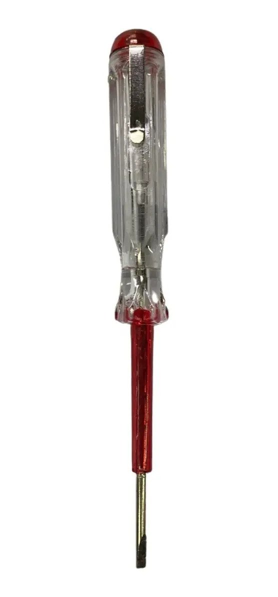 Destornillador Buscapolo Chico 220v Rango 100-1000v Ac Transparente Y Rojo