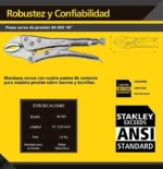Pinza Curva Presion Stanley 84-369 Fuerza 10 254mm - Imagen 3