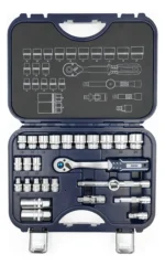 Set Juego De Bocallaves 3/8 Tubos Crique Bremen 26 Pzs 7938 Plateado - Imagen 2