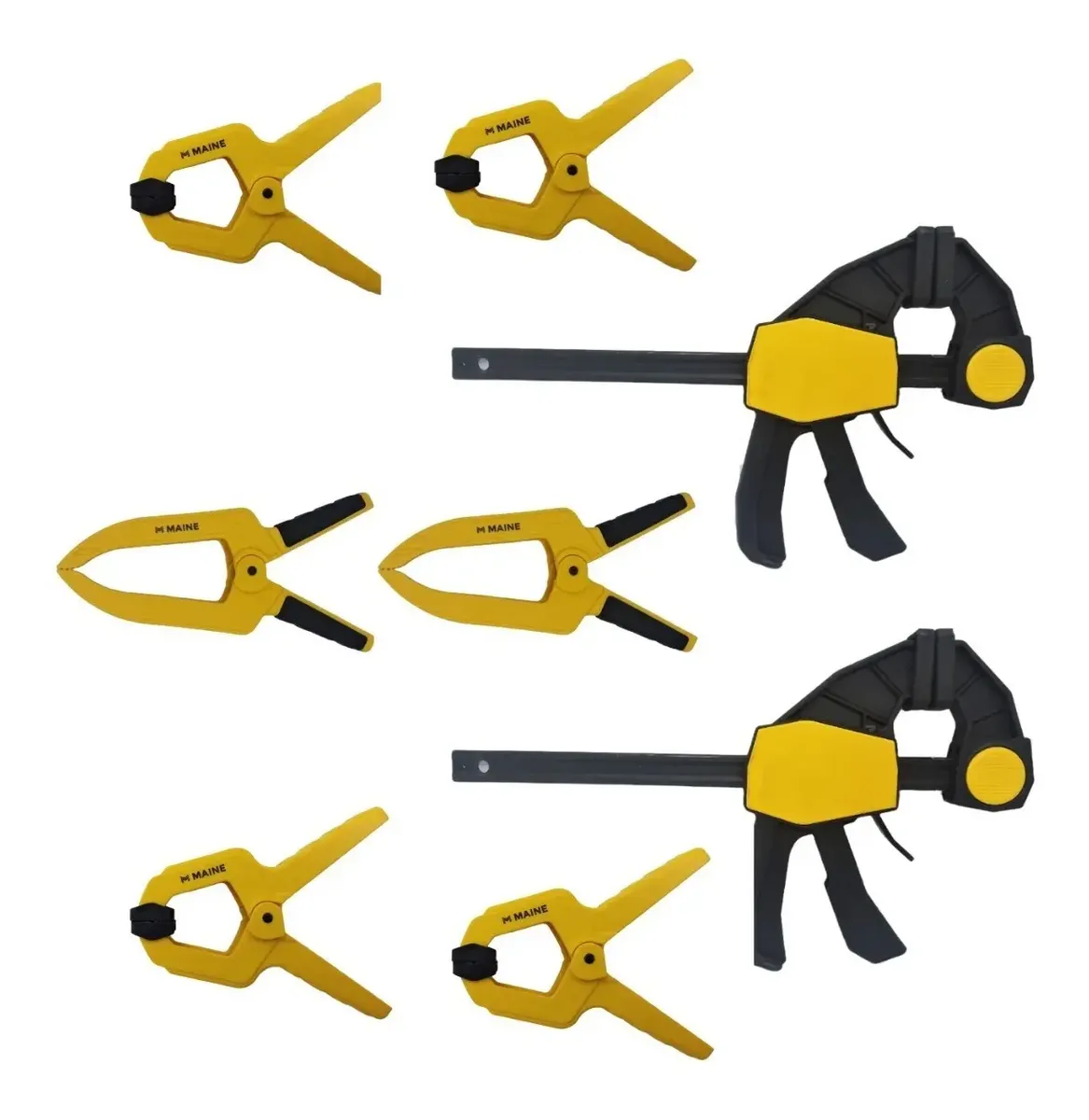 Set Juego 8 Prensas Carpintería -ajustables Reforzadas Maine Set Juego 8 Prensas Carpintería -ajustables Reforzadas Maine - Imagen 1