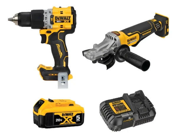 Combo Taladro + Amoladora Dewalt 20v + 1 Bateria Y Cargador