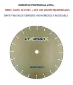 Disco Diamantado Diamondx Aliafor - Bs 4,5 115mm Metales 0 Mm - Imagen 2