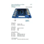 Juego De Bocallaves Con Punta Especial Automotor Bremen 5599 Azul Mecanicos - Imagen 3