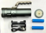 Linterna Cuerpo De Aluminio Led 10w Recargable Por Usb Ja Led Negro - Imagen 6