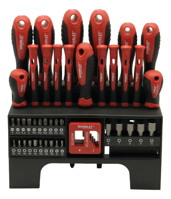 Set Destornilladores Puntas Tubos 43 Pzas Iman Wembley 7799