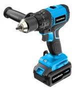 Taladro Atornillador Percutor 13mm Gamma 20v Brushless 2 Bat Celeste 340 - Imagen 2