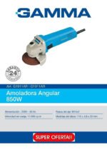 Amoladora Angular Gamma 115 Mm 850w G1911ar Profesional Celeste 50 Hz - Imagen 2