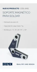 Escuadra Magnetica Esquinera Para Exterior Bremen Multiangul - Imagen 2