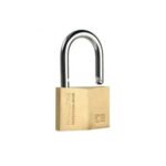 Candado Reforzado 60 Mm Bronce Doble Traba Hamilton Cbc600 Dorado - Imagen 2