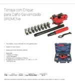 Terraja Manual C/ 4 Juego De Peines 1/2 A 1 1/4 Bremen 7180 - Imagen 3