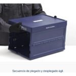 Cajon Plegable Con Tapa Bremen 56x40x36 Cm 30 /62l 8637 Azul Azul - Imagen 7
