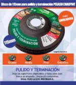 Chaupint Disco De Pulir Gra. Gureso 115mm Pegaso Aliafor - Imagen 3