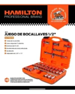 Caja Juego Herramientas 32 Piezas Hamilton Tubos Llaves Jb12 - Imagen 3