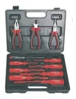 Juego Set 11 Pc Destornilladores Pinza Aislado 1000v Des8500 Rojo - Imagen 3