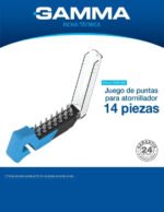 Set Juego Puntas Gamma Atornillador Estuche Kit 14pz Taladro - Imagen 3