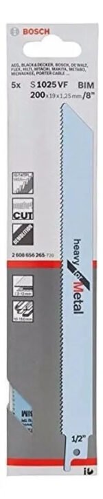 Hoja Sierra Sable Bosch S1025vf Heavy For Metal X5u - Imagen 2
