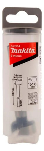 Mecha Broca Fresadora Forstner Madera Makita 26mm D-42254 - Imagen 2