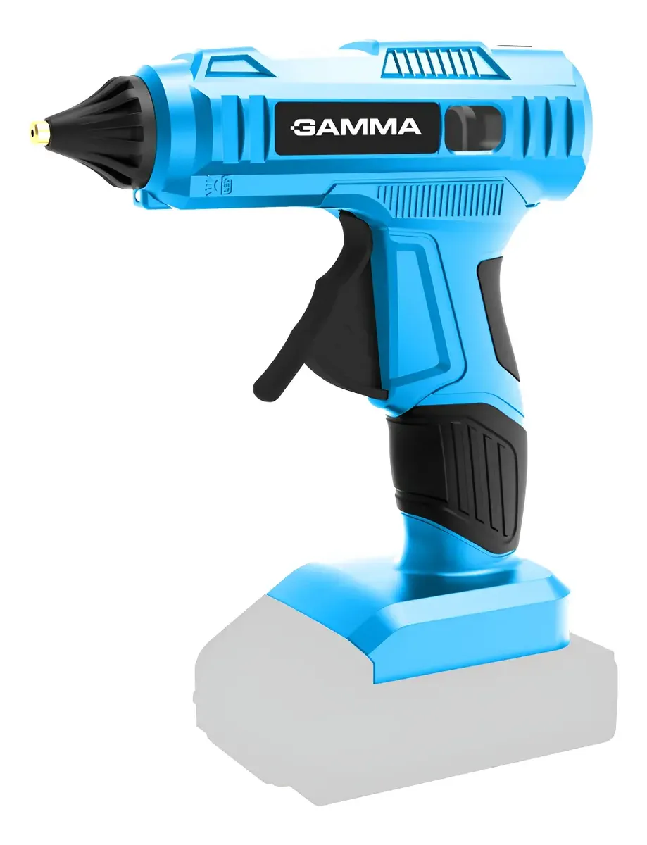 Pistola Pegar Silicona Inalambrica Bateria 20v Gamma G12417 Celeste Pistola Pegar Silicona Inalambrica Bateria 20v Gamma G12417 Celeste - Imagen 1
