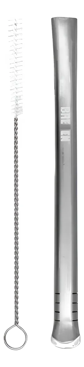 Bombilla P/ Mate De Acero Inoxidable 19cm Bremen 7744 + Cepi