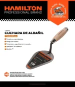 Cuchara De Albañil - Nº 7 Forjada En Acero Hamilton Caf70 Cuchara Albanil - Imagen 3
