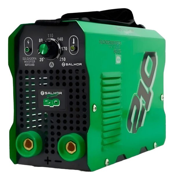 Soldadora Inverter Salkor 210 Amp Mma Igbt Profesional Verde