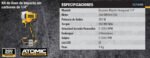 Atornillador Impacto Dewalt Inalambrico 20v Dcf809b Enc 1/4 Amarillo 50 Mhz - Imagen 2