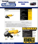 Amoladora Angular Dewalt 115mm Dwe4214 1200w Extractor Polvo Amarillo 50 Hz - Imagen 2