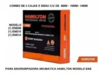 Combo Engrampadora Neumática Ene Hamilton + 3 Cajas Grampas - Imagen 2