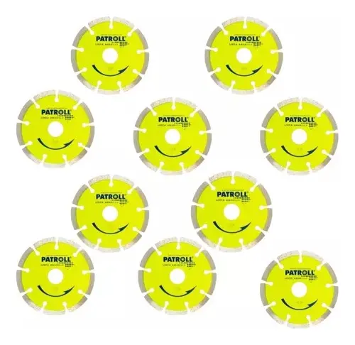 Disco Diamantado Segmentado Patroll 4,5 Pack X 10 Pys-4.5