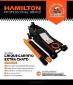 Crique Carrito Hidraulico 3ton 2 Piston Extra Chato Hamilton - Imagen 3