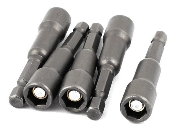 Adaptador Magnetico X 5 Pcs Vaso Atornillar 3/8 X 65mm