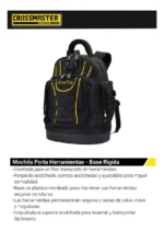 Mochila Porta Herramientas Base Rígida Crossmaster 9930952 Negro - Imagen 2