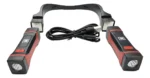 Linterna Doble De Cuello Recargable Usb 120 Lumens Desmotabl Led Negro