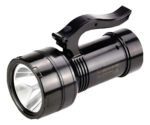 Linterna Buscahuella Reflector Led 10w Recargable Por Usb Ja Blanco Negro